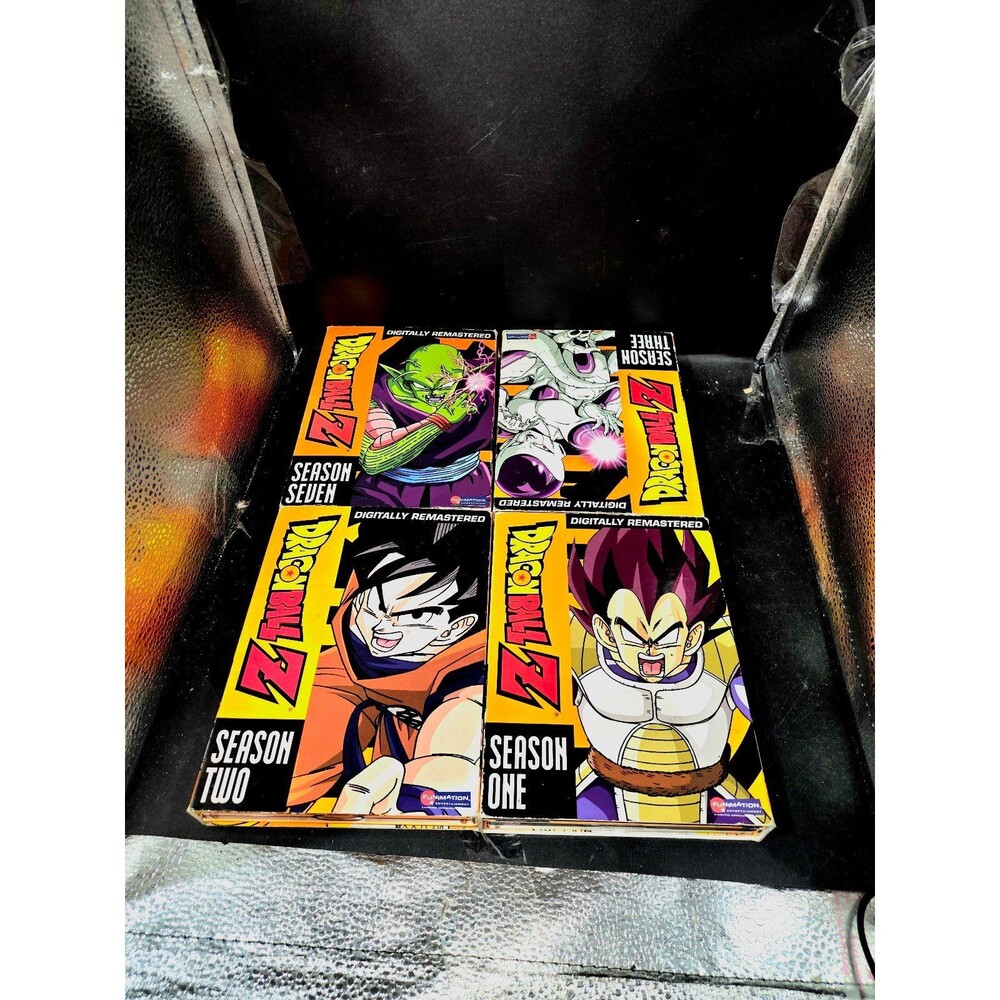 Dragon Ball Z Orange Brick DVD Lot Seasons 1 2 3 & 7 Funimation Used Season 4 Mi